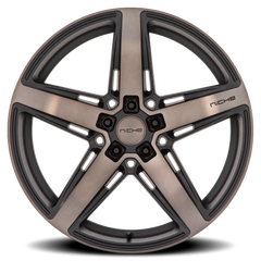 Niche Teramo M271 20x9 +35 5x114.3mm 72.56mm Matte Black Double Dark Tint