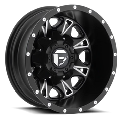 Fuel Throttle Dually D513 17x6.5 -129 8x210mm 154.3mm Black Milled