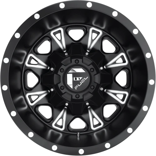 Fuel Throttle Dually D513 17x6.5 -129 8x210mm 154.3mm Black Milled