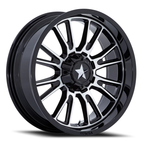 MSA Thunderlips M51 GBM 24x7 +0 4x137mm 110.1mm Gloss Black Machined