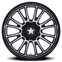 MSA Thunderlips M51 GBM 22x7 +0 4x137mm 110.1mm Gloss Black Machined