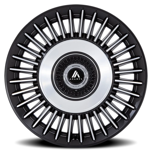 Asanti Black Label Tiara ABL-40 SB 20x9 +45 5x108mm 72.56mm Satin Black Bright Machined Face
