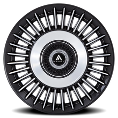 Asanti Black Label Tiara ABL-40 SB 22x9 +27 5x112mm 74.1mm Satin Black Bright Machined Face