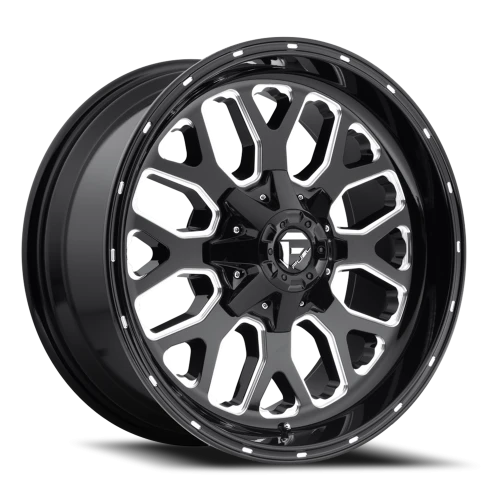 Fuel Titan D588 20x10 -18 6x135mm 106.1mm Gloss Black Milled