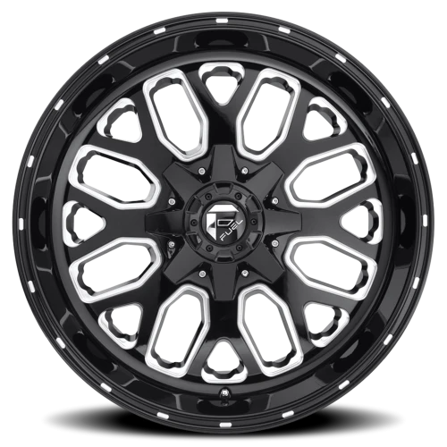 Fuel Titan D588 20x10 -18 5x139.7mm 110.3mm Gloss Black Milled