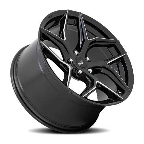 Niche Torsion M266 20x9 +25 5x112mm 66.56mm Gloss Black Milled