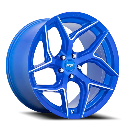 Niche Torsion M268 20x9 +35 5x114.3mm 72.56mm Anodized Blue Milled