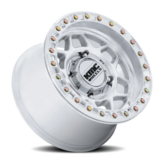 KMC Torx Beadlock UTV KS241DX 15x8 +0 4x156mm 115.1mm Machined Silver