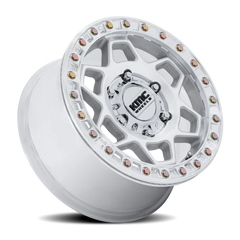 KMC Torx Beadlock UTV KS241DX 15x7 +38 6x139.7mm 100.3mm Machined Silver