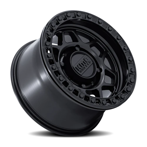KMC Torx Beadlock UTV KS241MB 15x7 +38 4x156mm 115.1mm Matte Black Gloss Black Ring