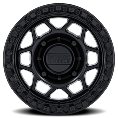 KMC Torx Beadlock UTV KS241MB 15x8 +0 4x156mm 115.1mm Matte Black Gloss Black Ring