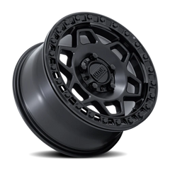 KMC Torx Beadlock UTV KS241MB 15x7 +38 5x114.3mm 72.56mm Matte Black Gloss Black Ring