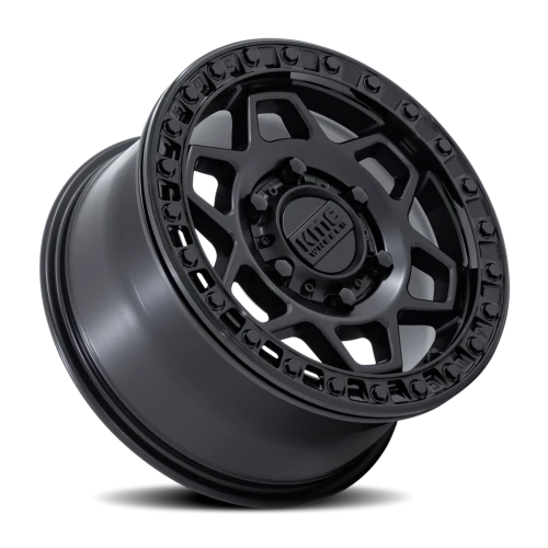 KMC Torx Beadlock UTV KS241MB 15x7 +38 6x139.7mm 100.3mm Matte Black Gloss Black Ring