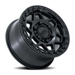 KMC Torx Beadlock UTV KS241MB 15x7 +38 6x139.7mm 100.3mm Matte Black Gloss Black Ring