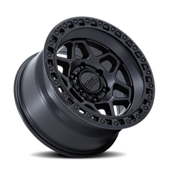 KMC Torx KM553MB 17x8.5 +0 5x127mm 71.5mm Matte Black Gloss Black Lip