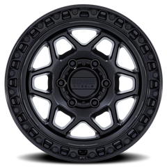 KMC Torx KM553MB 17x8.5 +25 6x139.7mm 106.1mm Matte Black Gloss Black Lip