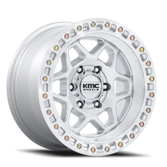 KMC Torx KM553SD 17x8.5 +0 5x127mm 71.5mm Gloss Silver Machined Face
