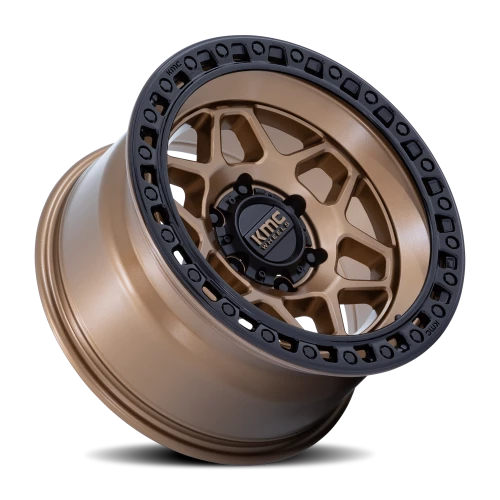 KMC Torx KM553ZB 17x8.5 +0 6x139.7mm 106.1mm Matte Bronze Gloss Black Lip