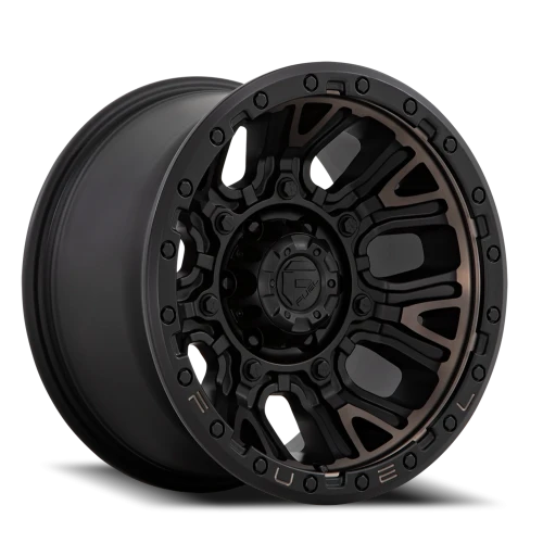 Fuel Traction D824 17x9 +1 6x135mm 87.1mm Matte Black Double Dark Tint