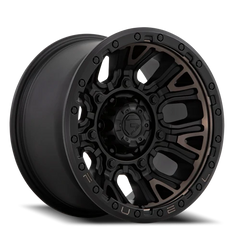 Fuel Traction D824 17x9 +1 6x120mm 67.06mm Matte Black Double Dark Tint
