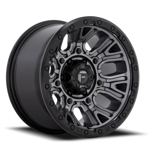 Fuel Traction D825 20x9 +1 8x170mm 125.1mm Matte Gunmetal Black Ring