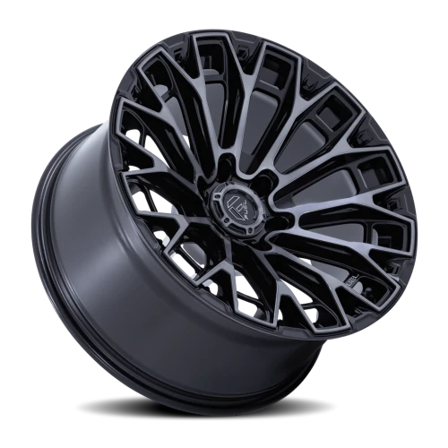 Fuel Trax FC882 BT 17x9 -12 6x139.7mm 106.1mm Gloss Black Machined Face-Dark Tinted Clear