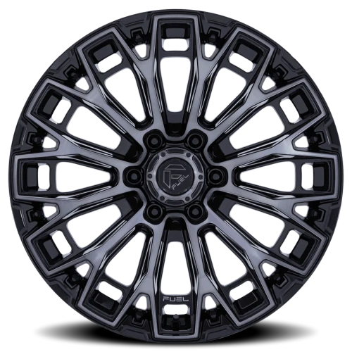 Fuel Trax FC882 BT 20x10 -18 8x170mm 125.1mm Gloss Black Machined Face-Dark Tinted Clear