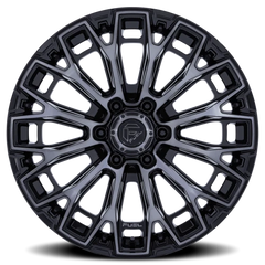 Fuel Trax FC882 BT 20x9 +1 8x165.1mm 125.1mm Gloss Black Machined Face-Dark Tinted Clear