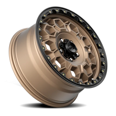 KMC Trek KM545 BRZ 17x9 -12 5x127mm 71.5mm Matte Bronze Black Lip