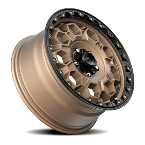 KMC Trek KM545 BRZ 17x8 +35 5x114.3mm 72.56mm Matte Bronze Black Lip