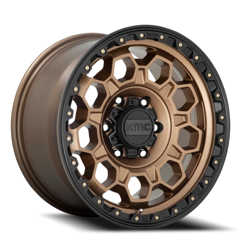 KMC Trek KM545 BRZ 17x9 +18 6x135mm 87.1mm Matte Bronze Black Lip