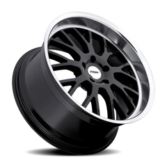 TSW Tremblant GB 17x8 +35 5x100mm 72mm Gloss Black Mirror Cut Lip