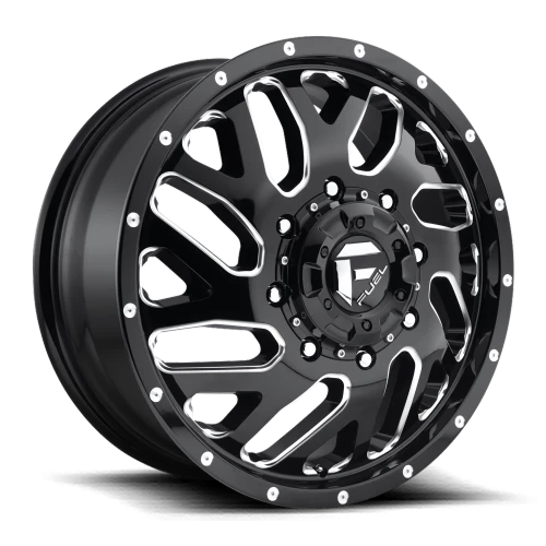 Fuel Triton Dually D581 20x8.25 +105 8x200mm 142mm Gloss Black Milled
