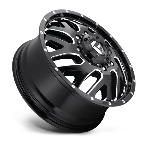 Fuel Triton Dually D581 22x8.25 +105 8x165.1mm 121.5mm Gloss Black Milled