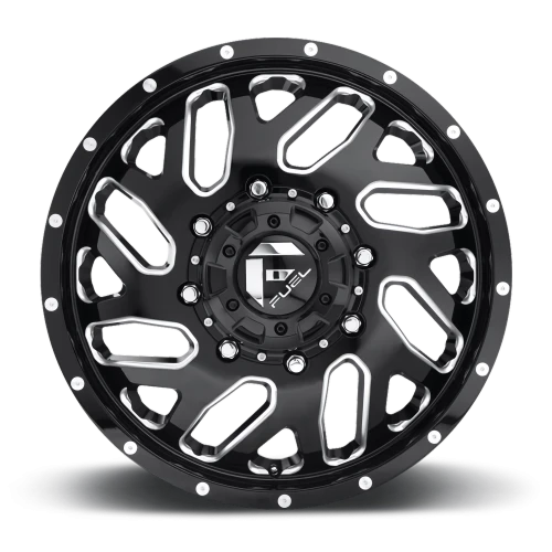 Fuel Triton Dually D581 22x8.25 +105 8x200mm 142mm Gloss Black Milled