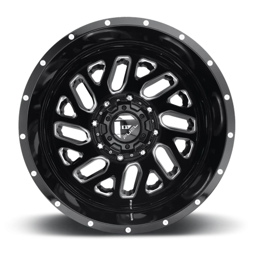 Fuel Triton Dually D581 20x8.25 -246 8x210mm 154.3mm Gloss Black Milled