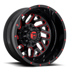 Fuel Triton Dually D656 20x8.25 -240 8x165.1mm 121.5mm Gloss Black Red Tinted Clear