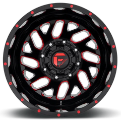Fuel Triton Dually D656 20x8.25 -240 8x165.1mm 121.5mm Gloss Black Red Tinted Clear