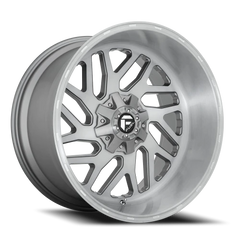 Fuel Triton Platinum D715 24x12 -44 6x135mm 106.1mm Brushed Gunmetal Clear Tint