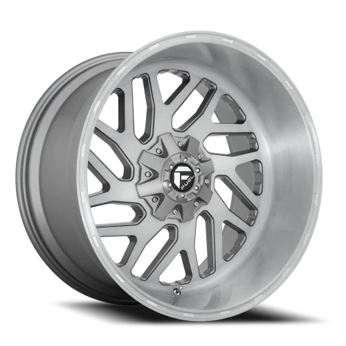 Fuel Triton Platinum D715 26x12 -44 6x135mm 106.1mm Brushed Gunmetal Clear Tint