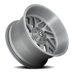 Fuel Triton Platinum D715 24x12 -44 8x180mm 124.2mm Brushed Gunmetal Clear Tint