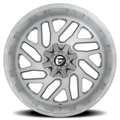 Fuel Triton Platinum D715 24x12 -44 8x180mm 124.2mm Brushed Gunmetal Clear Tint