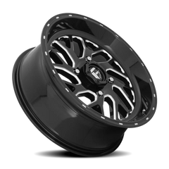 Fuel Triton UTV D581 20x7 +13 4x136mm 110.2mm Gloss Black Milled