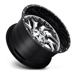 Fuel Triton D211 20x10 -19 5x139.7mm 110.1mm Chrome  Gloss Black Lip