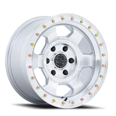 Black Rhino Trooper BR029SD 17x8.5 -10 6x139.7mm 106.1mm Gloss Silver Machined Face