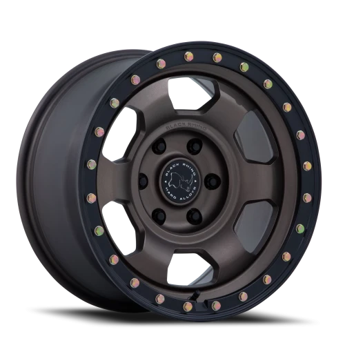 Black Rhino Trooper BR029ZB 17x8.5 +0 6x139.7mm 106.1mm Burnt Bronze Matte Black Lip