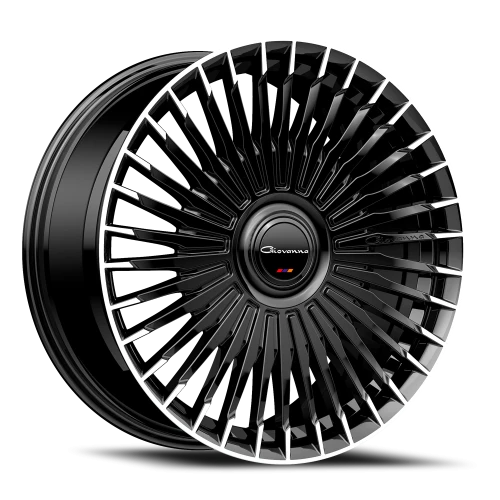 Giovanna Tulum BMT 26x10 +15 6x139.7mm 78.1mm Gloss Black Machined Tips