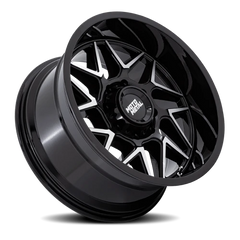Moto Metal Turbine MO812 BD 20x10 -18 8x170mm 125.1mm Gloss Black Machined Face