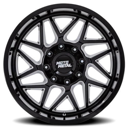 Moto Metal Turbine MO812 BE 20x9 +1 5x139.7mm 78.1mm Gloss Black Milled