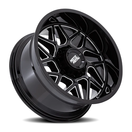 Moto Metal Turbine MO812 BE 20x10 -18 6x135mm 87.1mm Gloss Black Milled